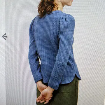 시착 정도 Nigel Cabourn WOMAN 개더 와플 티셔츠 8