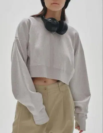 todayful Cropped Sweat Pullover/라이트 그레이