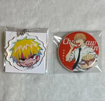체인소 맨 얼굴 아크릴 키링 체인소 맨 전시회 캔뱃지 덴지