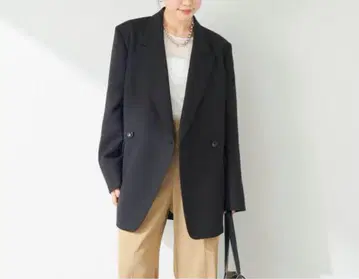 블랙 테일러드 자켓 오버 사이즈