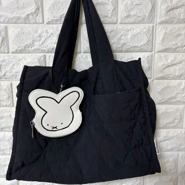 미피 퀼팅 토트백 블랙 시마무라