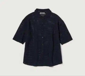 AURALEE 25SS COTTON MESH KNIT SHIRT 4