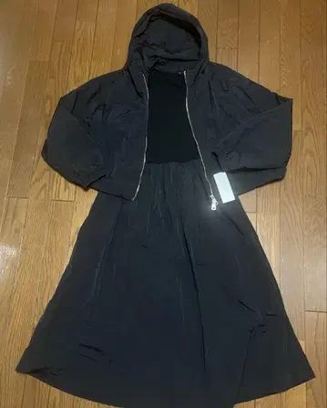 maggy maggy 블랙 셋업 원피스 블루종 세트 M 사이즈