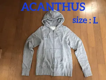 ACANTHUS meister 그레이 풀 집업 후드티
