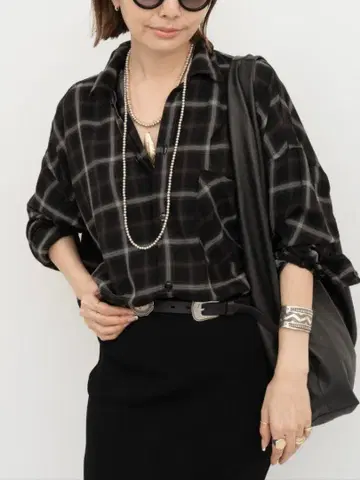 L'Appartement 레미 레리프 라빠르망 2way 체크 셔츠