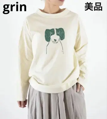 새상품급 grin 에게해 강아지 프린트 T셔츠 2 L사이즈
