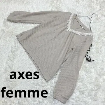 axes femme 엑시즈팜 (M) 긴팔 니트 스웨터 레이스 리본