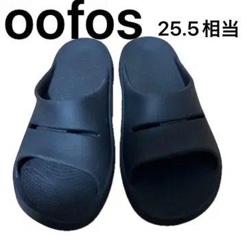 OOFOS 우포스 리커버리 샌들 블랙 m8-w10 25.5cm 상당