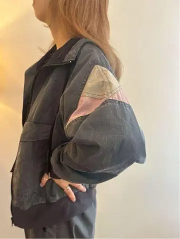 파피에 케이프 집업 네이비