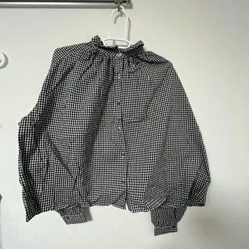 mizuiro ind 긴팔 체크 셔츠