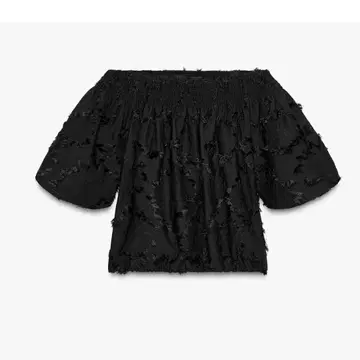 zara 프린지 퍼프 탑 xs