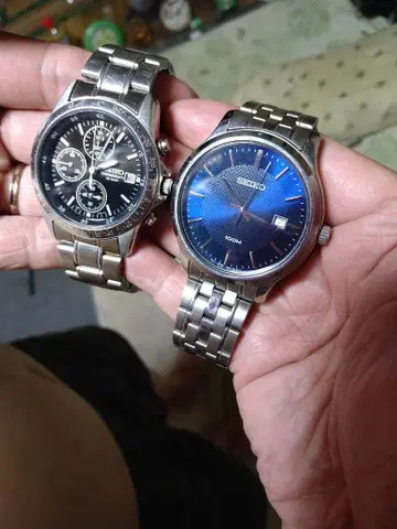 SEIKO 아날로그 손목시계 2세트