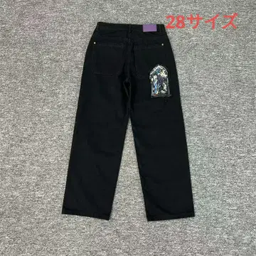미사용 Derschutze 블랙 스트레이트 데님 28 사이즈