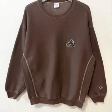 XLARGE Champion 콜라보 브라운 크루넥 맨투맨