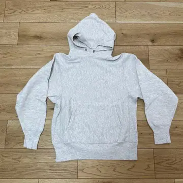 Champion Reverse Weave 후드티 그레이 M