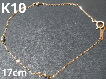 K10 팔찌 17cm 다이아 10금 핑크 골드 다이아몬드