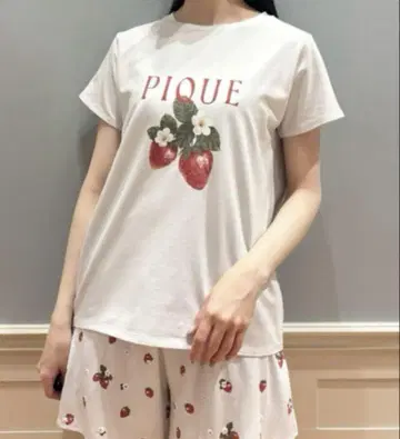 당일 발송 가능 택 포함 새상품 딸기 원포인트 T셔츠 & 숏팬츠