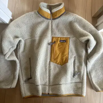 patagonia 플리스 자켓 L 크림색