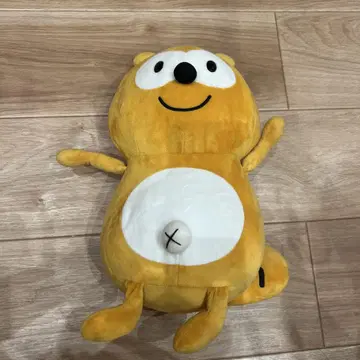 폰타 봉제 인형 동물 캐릭터 옐로우 컬러