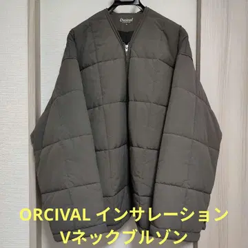 ORCIVAL 인슐레이션 V넥 블루종