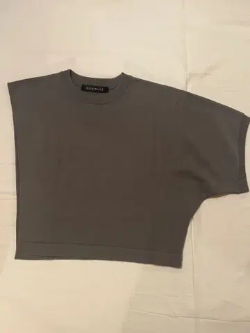 mizuiro ind 어시멘틀리 니트 풀오버 베스트 그레이