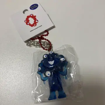 오사카 간사이 박람회 미야쿠미야쿠 입체 PVC 키링 글리터 블루