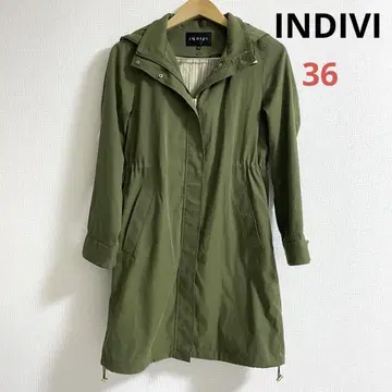 새상품급 INDIVI 인디비 마운틴 파카 모즈 코트 라이너 포함
