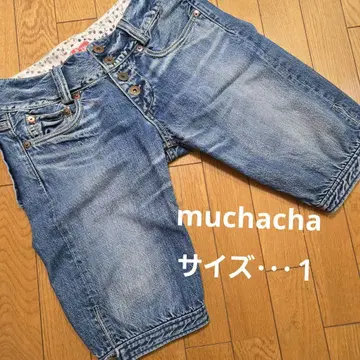 아차추무 muchacha 무차차 데님 하프 팬츠 데님 팬츠