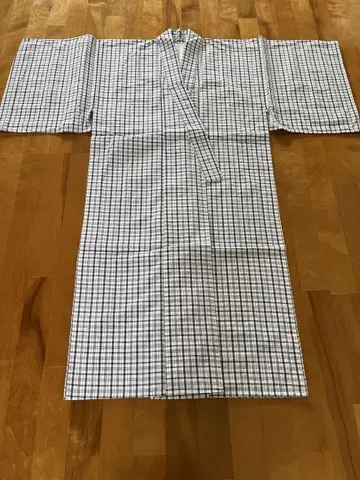 체크 무늬 유카타 약 125cm 3매 세트