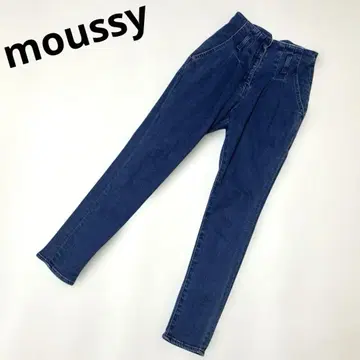 moussy 마우지 하이웨스트 데님 팬츠 청바지 0