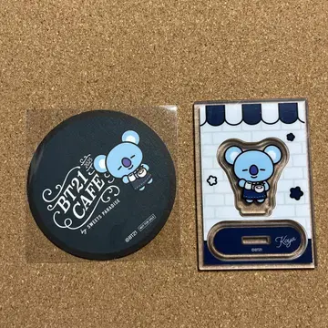 BT21 카페 스이파라 아크릴 스탠드 특전 코스터 KOYA 코야