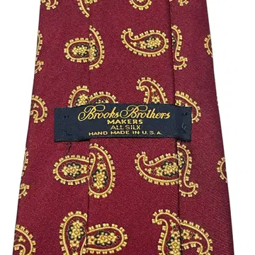 Brooks Brothers makers/넥타이/페이즐리 패턴/보르도