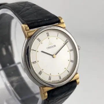 [ 작동 ] SEIKO CREDOR 여성용 콤비 골드 손목시계