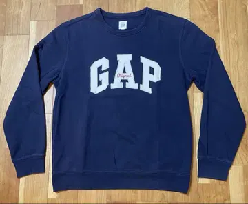 GAP 오리지널스 자수 빅 로고 크루넥 맨투맨 S