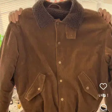 INTER FACTOR 류세이 코듀로이 보아 자켓 M 사이즈