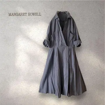 MARGARET HOWELL 코튼 카슈쿨 셔츠 원피스