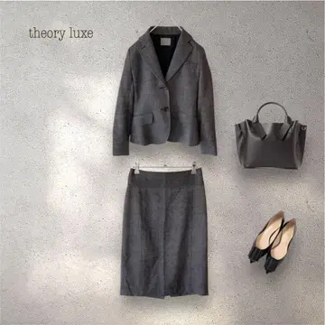 theory luxe 울 실크 혼방 셋업 수트 38