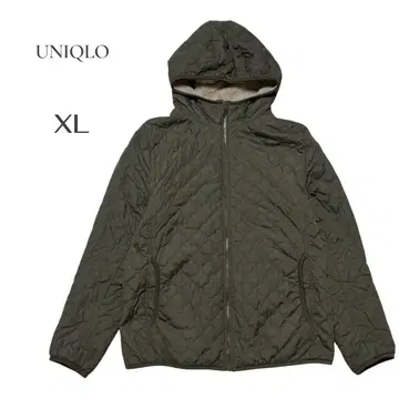[ 유니클로 ] UNIQLO 보아 안감 퀼팅 자켓 후드티 XL