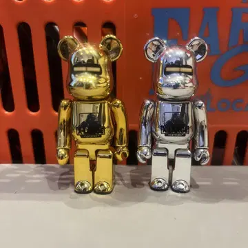 XLARGE BE@RBRICK 2체 세트 골드 실버