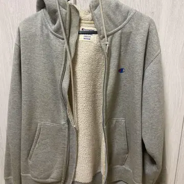 Champion 플리스 안쪽 집업 후드티 MEDIUM
