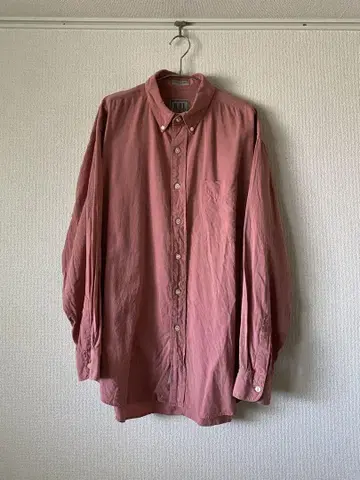 린넨 레이온 셔츠 구제 의류 빈티지 XL 사이즈