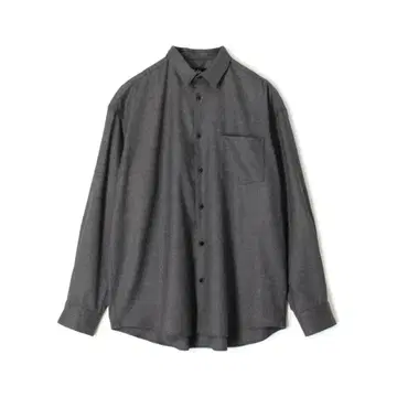 새상품 삭소니 울 레귤러 카라 셔츠 (17 차콜 그레이)
