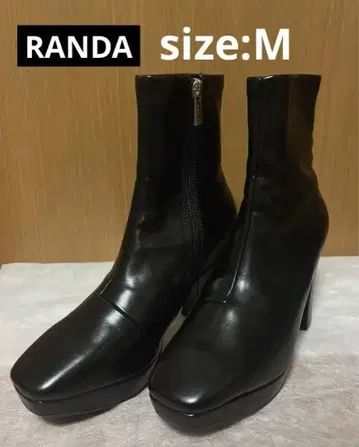 새상품급 RANDA 란다 스트레치 청키힐 부츠
