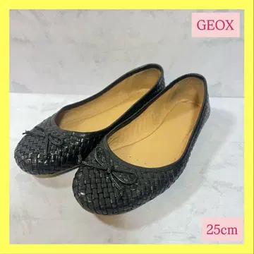 레어템 GEOX 제오스 플랫슈즈 뜨개질 리본 블랙