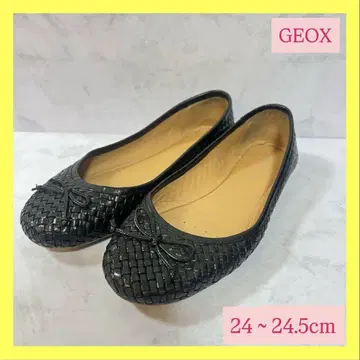 레어템 GEOX 제오스 플랫슈즈 뜨개질 리본 블랙