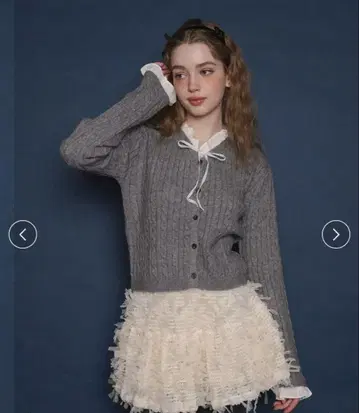 ALLISON BROWN 러블리 프릴 리본 니트