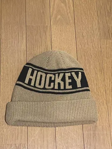 HOCKEY 니트 모자 베이지 100% 아크릴