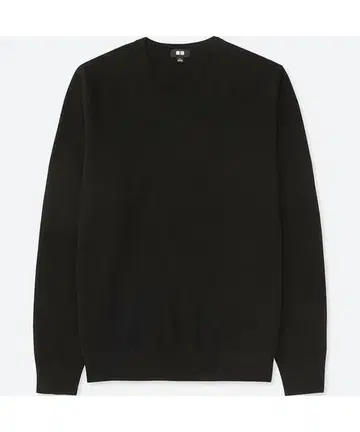 초특가 인기 UNIQLO 캐시미어 V넥 스웨터 XL 블랙 유니클로 니트