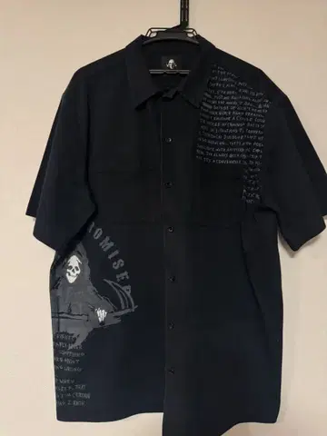 WARREN LOTAS/워렌 로터스/스컬 워크 셔츠/XXL
