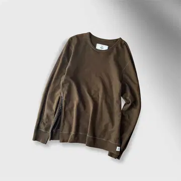 레어 레이닝 챔프 지퍼 맨투맨 카키 캐나다제 L